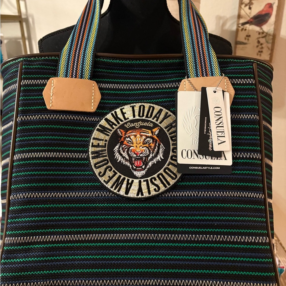 Consuela Multicolor Striped Tote Bag